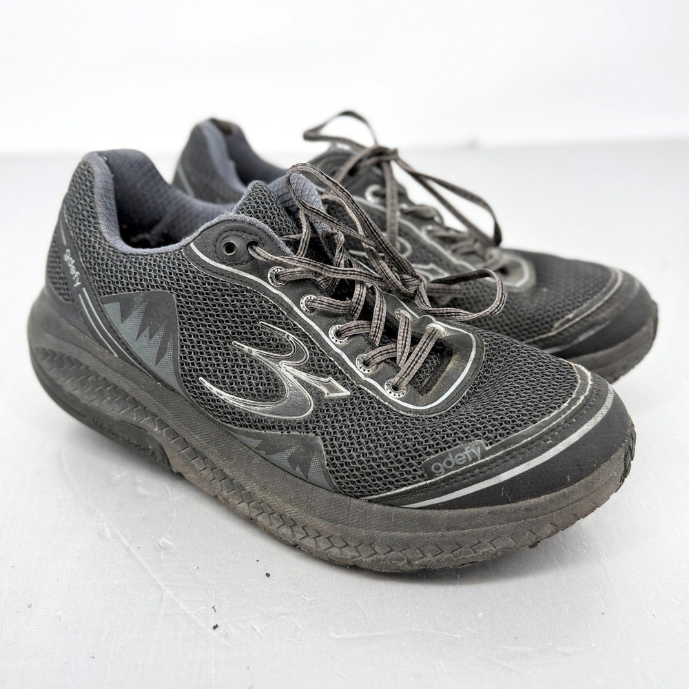 Gravity Defyer G-Defy Ion Mens 10 Black Grey Walking Shoes TB9024MBL-M
